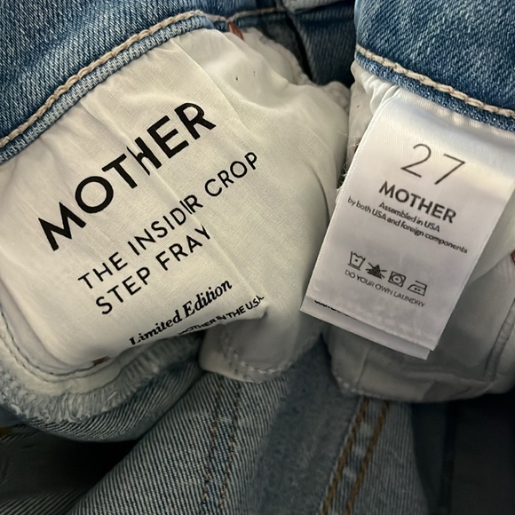 NWT MOTHER The Insider Crop Step Fray
Jeans in Limited Edition Size 27 - Picture 7 of 9